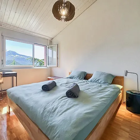 Feriehus Sunny Alps Panorama Modern House Above Sion *