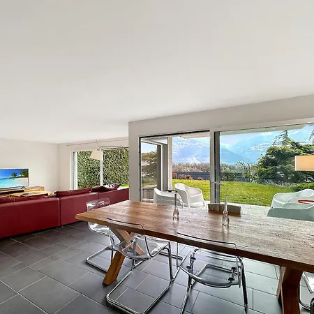 Feriehus Sunny Alps Panorama Modern House Above Sion
